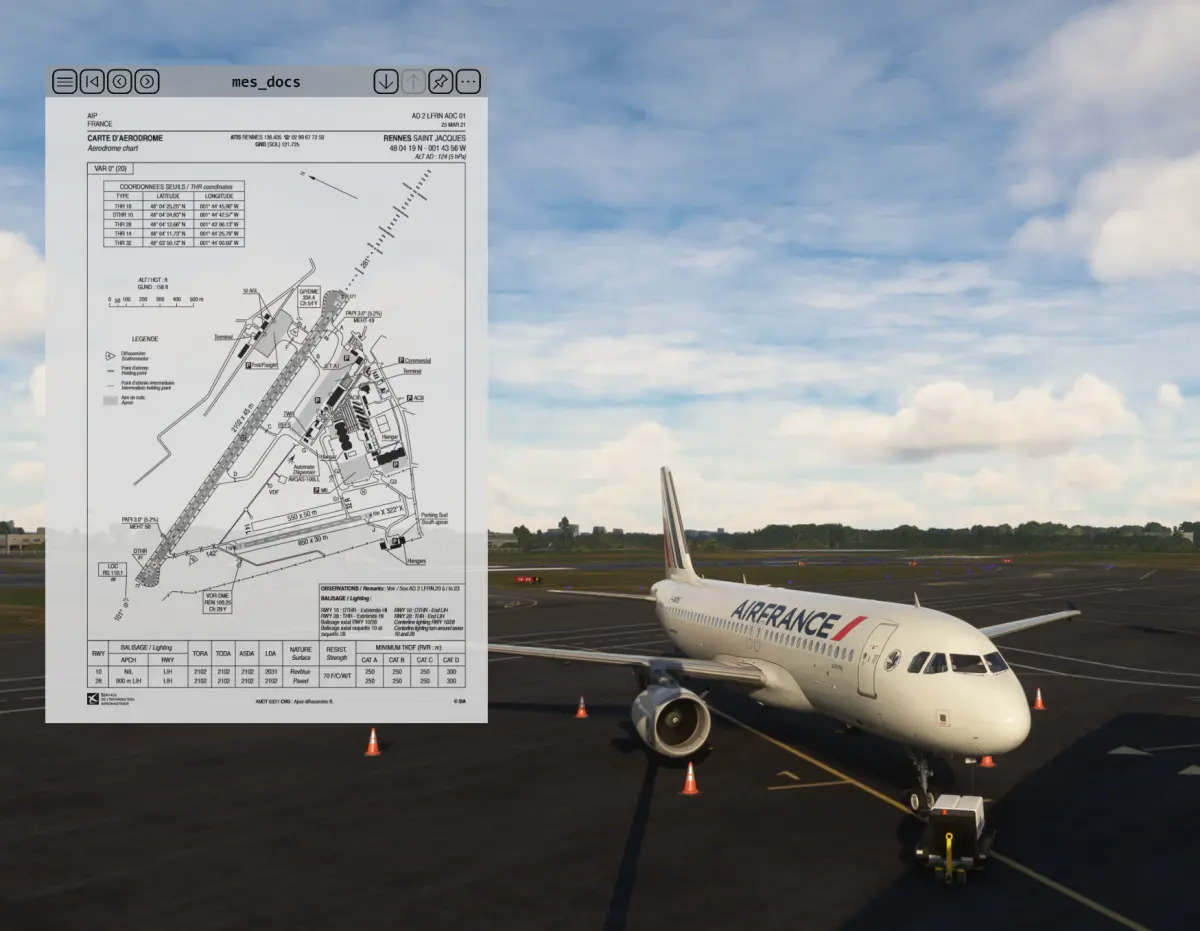 Tutoriels MSFS OpenKneeBoard la tablette du pilote Simvol